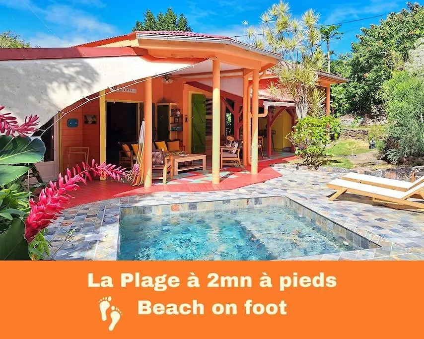 Villa La Perle Plage A Pied, Piscine A Deshaies